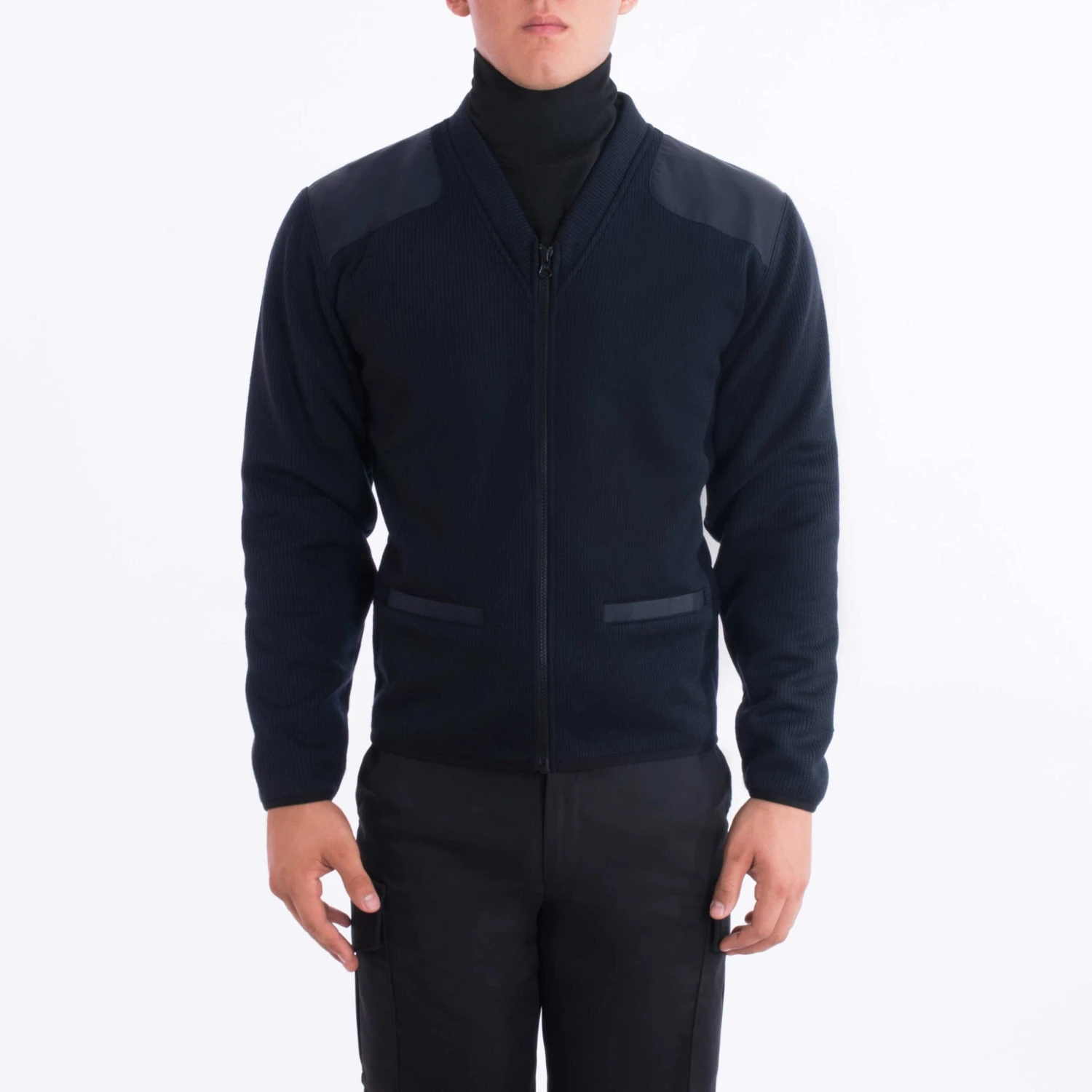 FLEECE-LINED ZIP FRONT SWEATER 1 FLEECE-LINED ZIP FRONT SWEATER