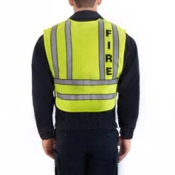 ZIP-FRONT BREAKAWAY SAFETY VEST - FIRE LOGO -Cheap Mission Uniform Store 343f 55 back zip front breakaway safety vest fire logo