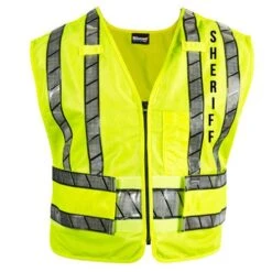 ORALITE® ZIP-FRONT SAFETY VEST - SHERIFF LOGO