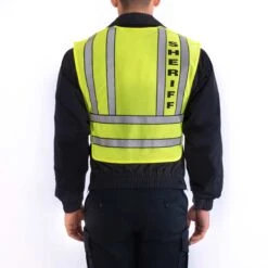 ZIP-FRONT BREAKAWAY SAFETY VEST - SHERIFF LOGO -Cheap Mission Uniform Store 343s 55 back zip front breakaway safety vest