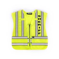 ZIP-FRONT BREAKAWAY SAFETY VEST - SHERIFF LOGO -Cheap Mission Uniform Store 343s 55 flat zip front breakaway safety vest