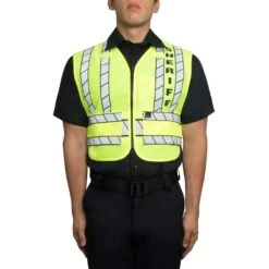ZIP-FRONT BREAKAWAY SAFETY VEST - SHERIFF LOGO