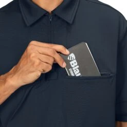 Performance Pro Zip-Front Polo Shirt -Cheap Mission Uniform Store 8129 04 detail2 performance zip polo 8.21