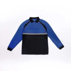 LONG SLEEVE COLORBLOCK PERFORMANCE POLO SHIRT -Cheap Mission Uniform Store 8143 65 flat colorblock performance polo shirt