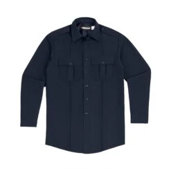 LONG SLEEVE ZIPPERED POLYESTER SHIRT -Cheap Mission Uniform Store 8600 z 04 flat ls zippered polyester shirt