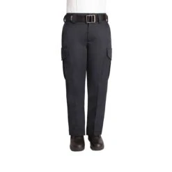 WOMEN'S SIDE-POCKET POLYESTER PANTS